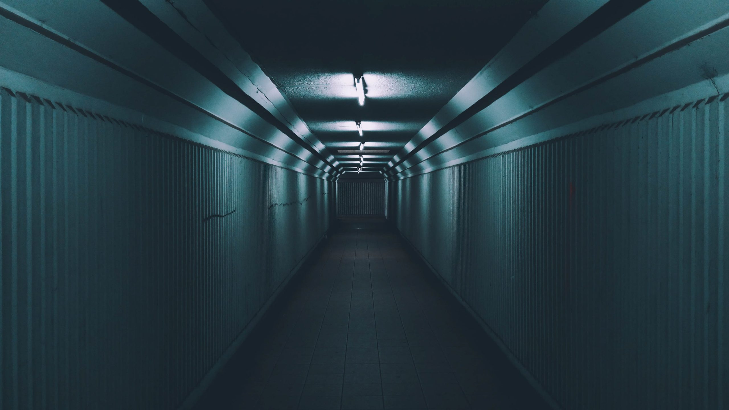 a dark tunnel